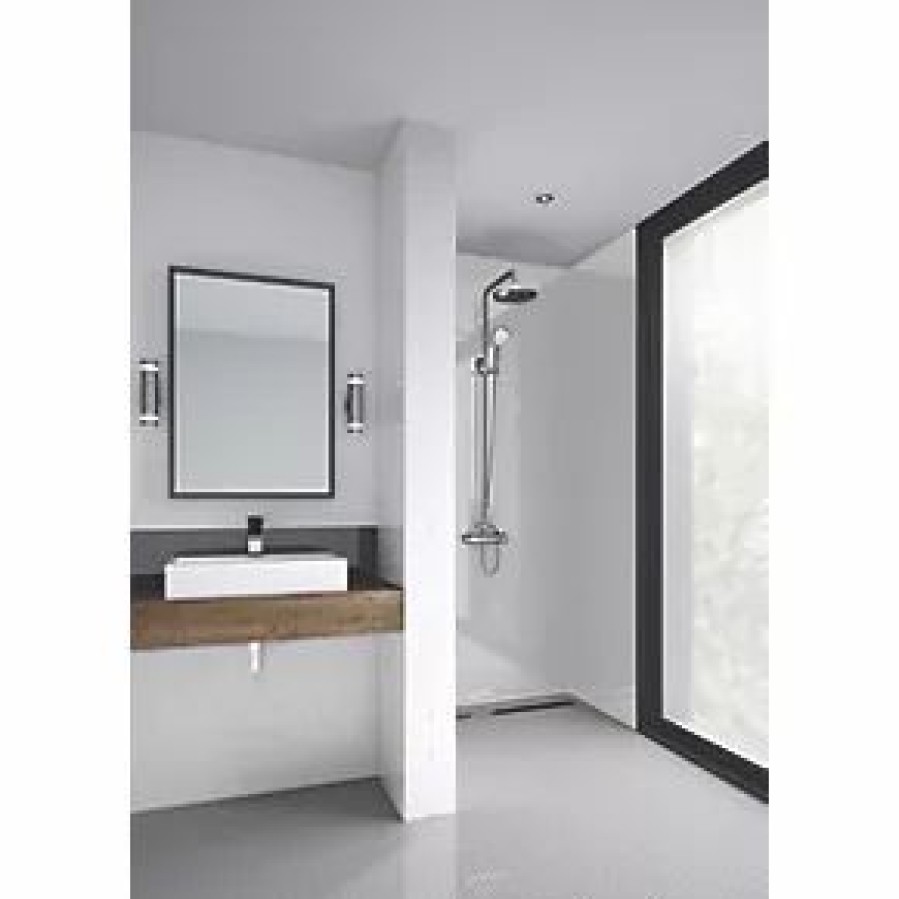 Bathroom Wall Panels * | Splashwall Bathroom Splashback Gloss White 600 X 2420 X 4Mm