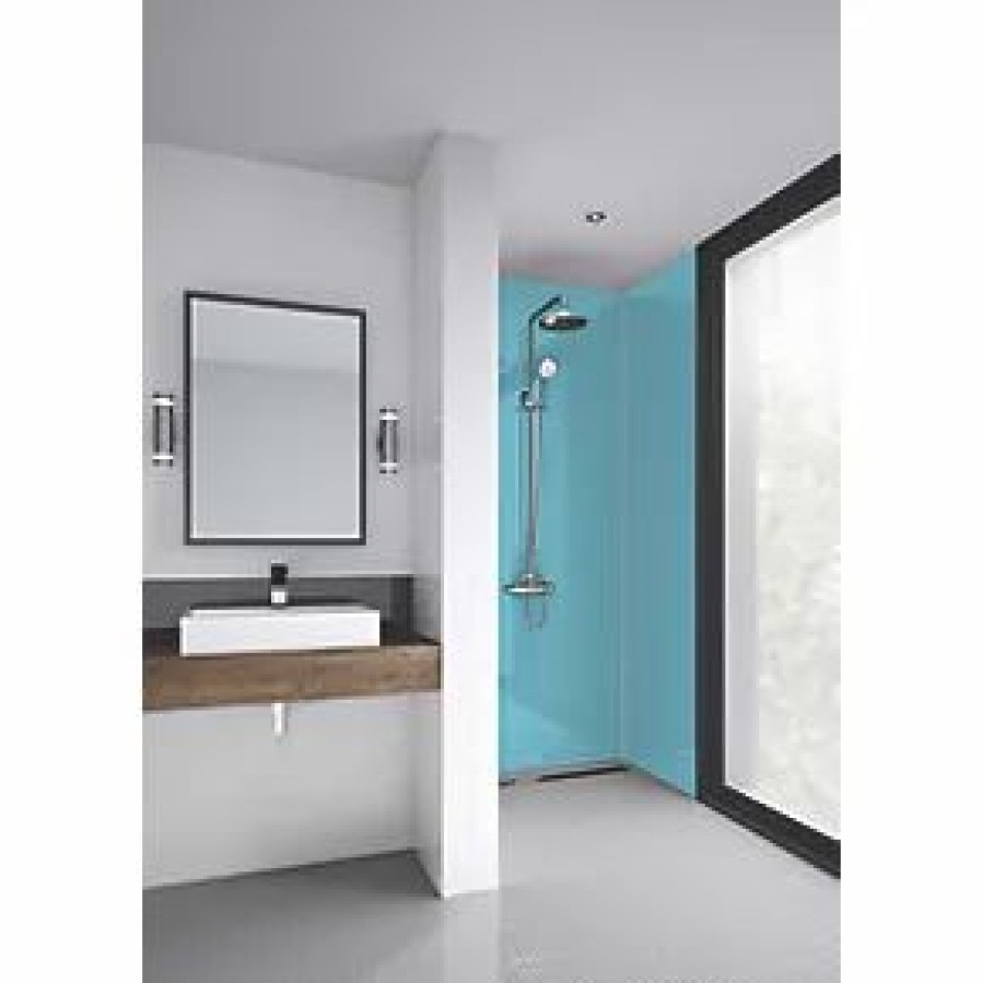 Bathroom Wall Panels * | Splashwall Bathroom Splashback Gloss Ocean 600 X 2420 X 4Mm