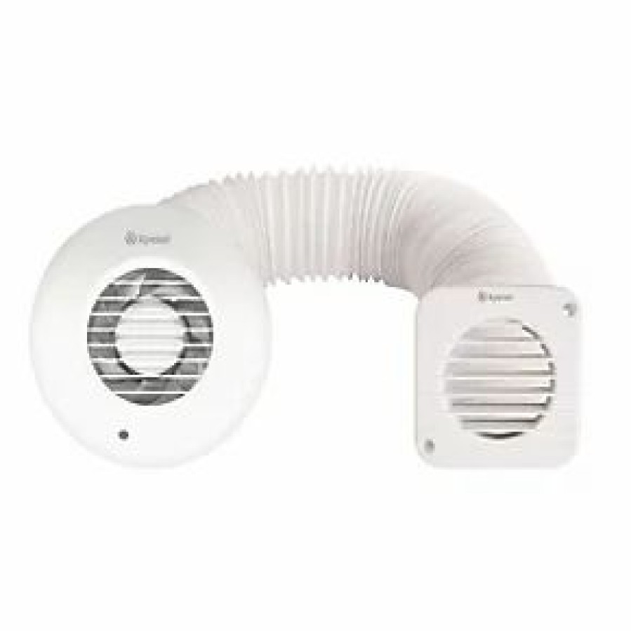 Bathroom Extractor Fans * | Xpelair Sssfc100 Simply Silent 100Mm Axial Bathroom Shower Extractor Fan Kit With Timer White 220-240V