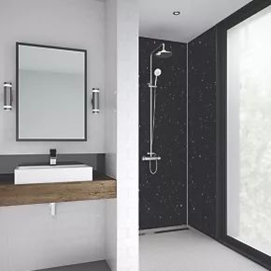 Bathroom Wall Panels * | Splashwall Laminate Panel Gloss Moon Dust 600 X 2440 X 11Mm