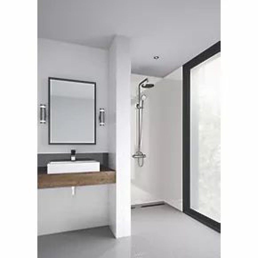 Bathroom Wall Panels * | Splashwall Bathroom Splashback Gloss Ivory 600 X 2420 X 4Mm