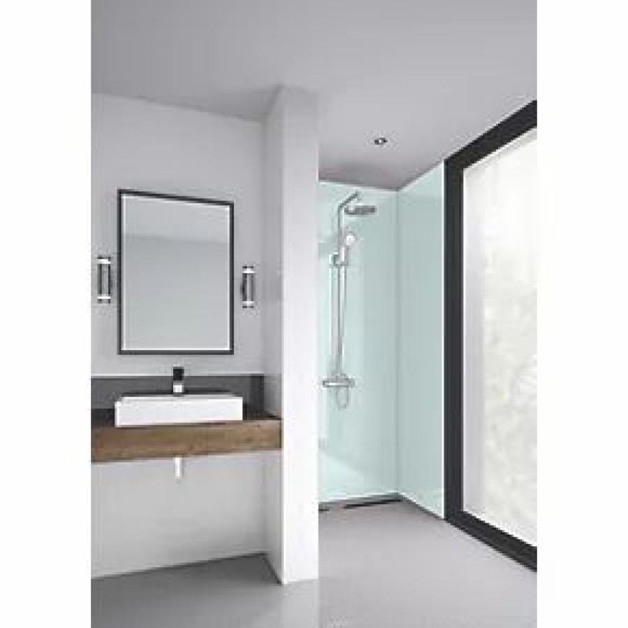 Bathroom Wall Panels * | Splashwall Bathroom Splashback Gloss Mist 900 X 2420 X 4Mm