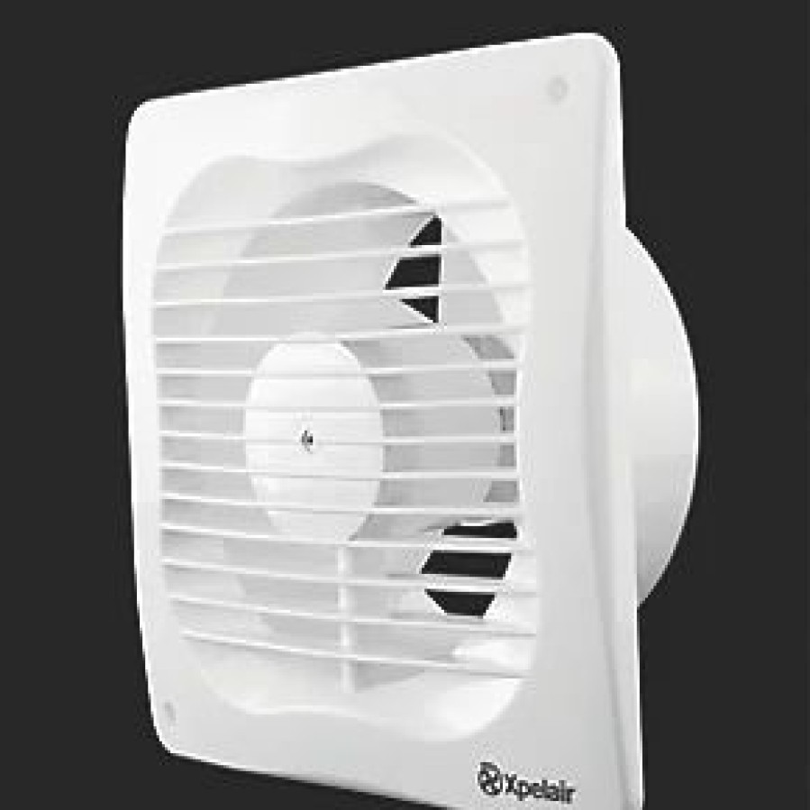 Bathroom Extractor Fans * | Xpelair Vx100 Slim 100Mm Axial Bathroom Extractor Fan White 220-240V