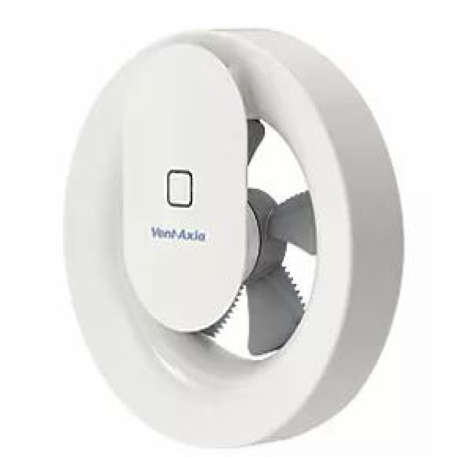 Bathroom Extractor Fans * | Vent-Axia 409802 Lo-Carbon 99Mm Axial Bathroom App Controlled Extraction Fan White 230V