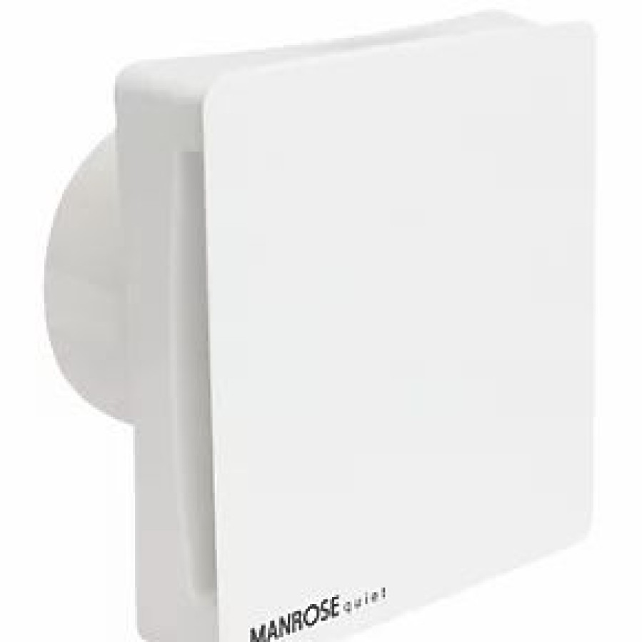 Bathroom Extractor Fans * | Manrose Cqf100S 100Mm Axial Bathroom Extractor Fan White 240V