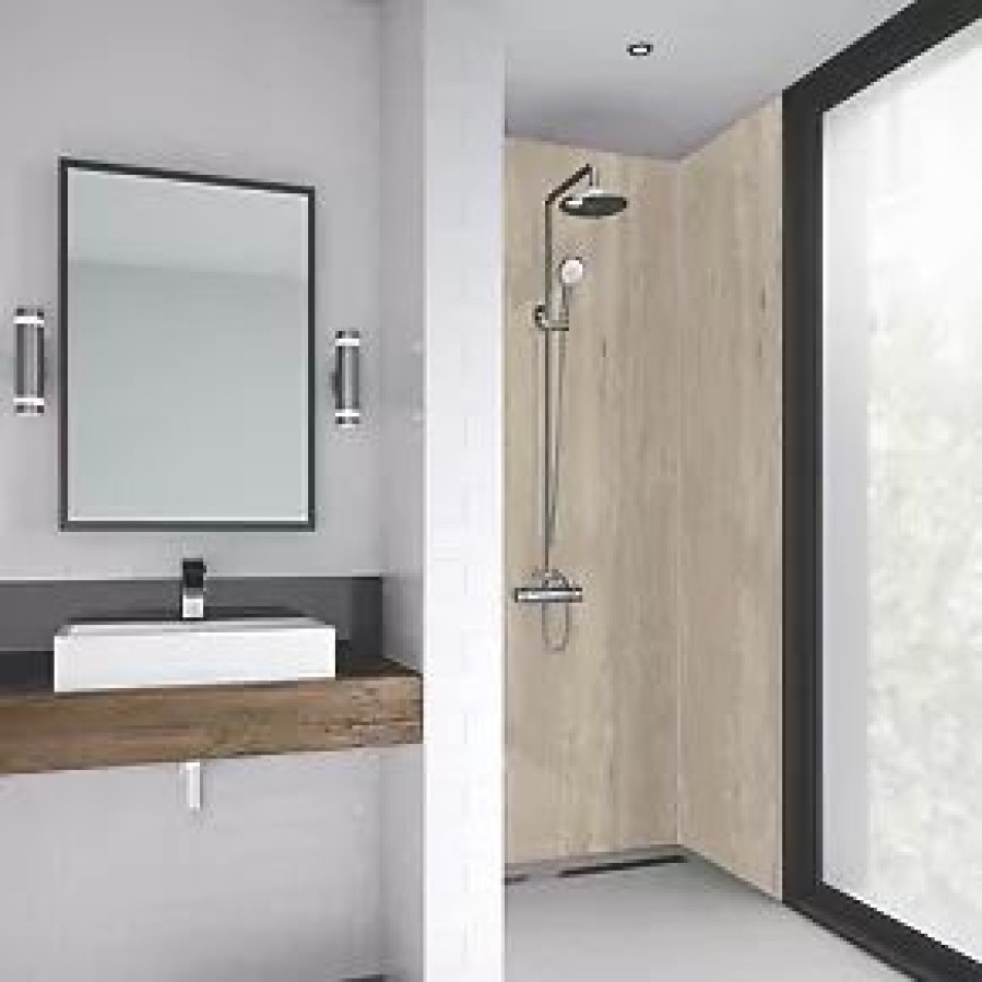 Bathroom Wall Panels * | Splashwall Laminate Panel Matt Natural Turin Marble 600 X 2440 X 11Mm