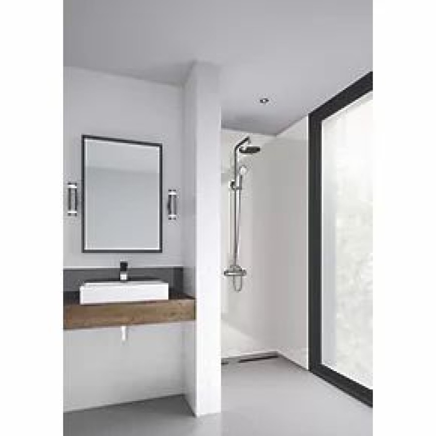 Bathroom Wall Panels * | Splashwall Bathroom Splashback Gloss Ivory 1200 X 2420 X 4Mm