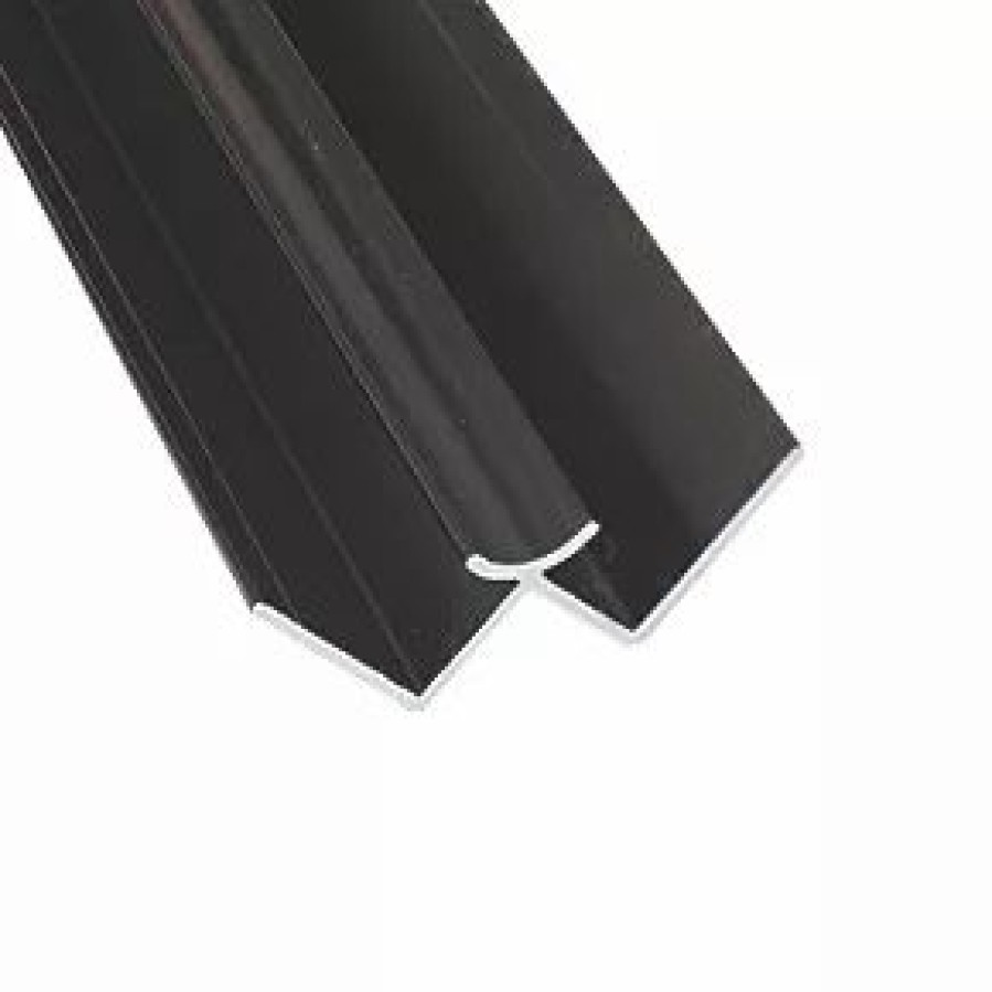 Bathroom Wall Panels * | Splashwall Internal Corner Black 2420 X 11Mm