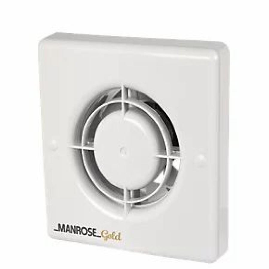 Bathroom Extractor Fans * | Manrose Mg100T Gold Standard 100Mm Axial Bathroom Extractor Fan With Timer White 240V