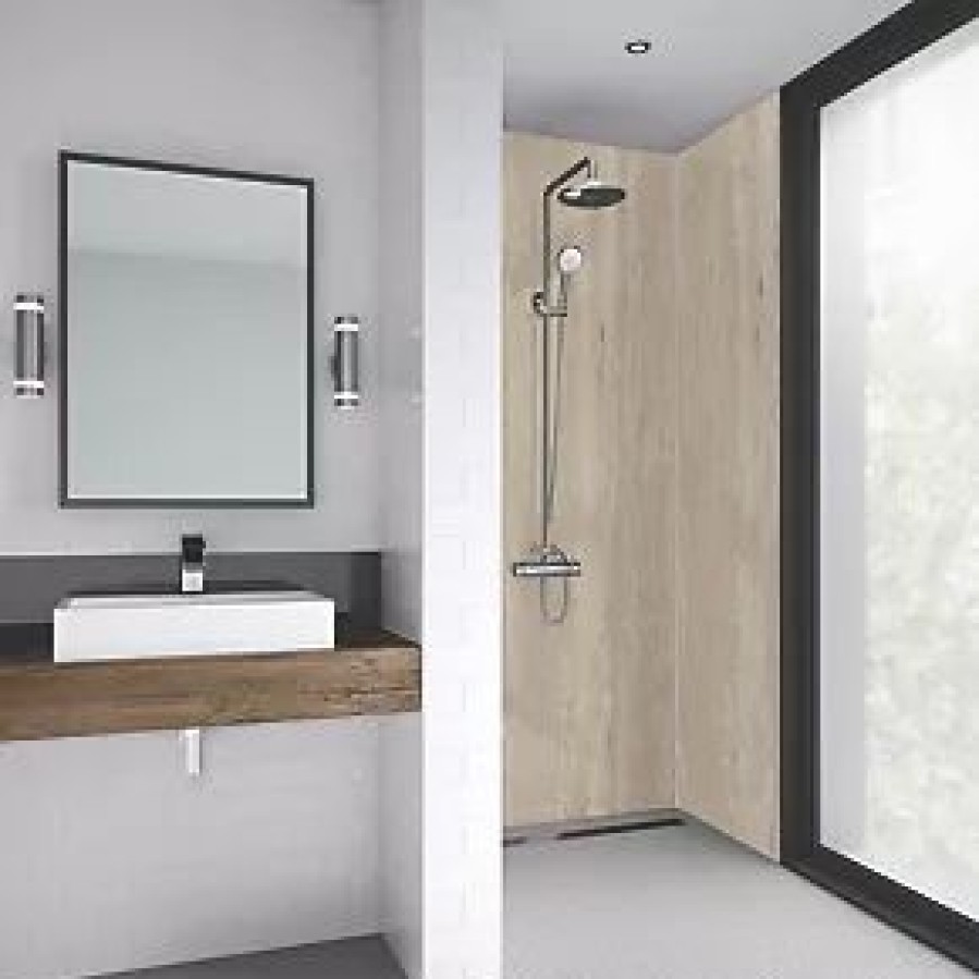 Bathroom Wall Panels * | Splashwall Laminate Panel Matt Natural Turin Marble 900 X 2440 X 11Mm